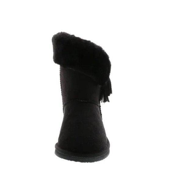 NWOB Apres V-Tassel Boot Faux Suede/Fur Boot, Women's 9M - Picture 4 of 6